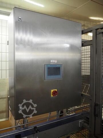 Linha de enlatamento (até 2000 latas/h) Handtmann / Stiller VF830+Verbufa+STA2000