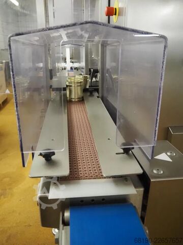 Linha de enlatamento (até 2000 latas/h) Handtmann / Stiller VF830+Verbufa+STA2000
