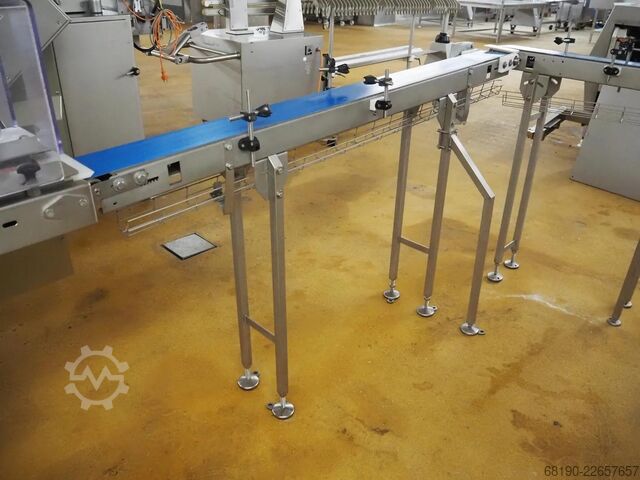 Linha de enlatamento (até 2000 latas/h) Handtmann / Stiller VF830+Verbufa+STA2000