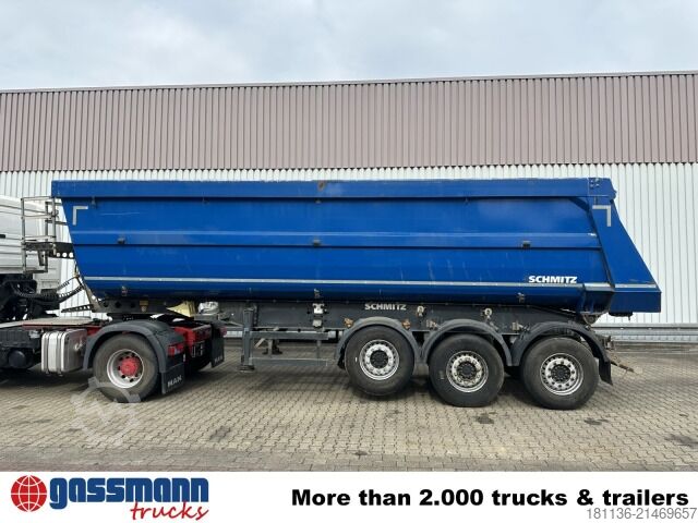 Tippsemitrailer Schmitz SKI 24 SL 8.2, Liftachse, Stahlmulde ca. 28m³