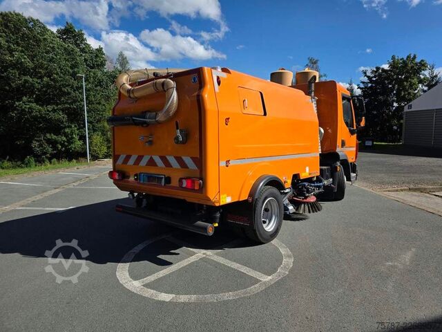 道路清掃車 DAF XB 210 Kehrmaschine wie neu Brock VS4 Kehraufbau