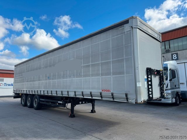 带篷布的开放式半挂车 KÖGEL SN24 * * 2 X LIFTACHSE * SAF * GUT BETREIFT
