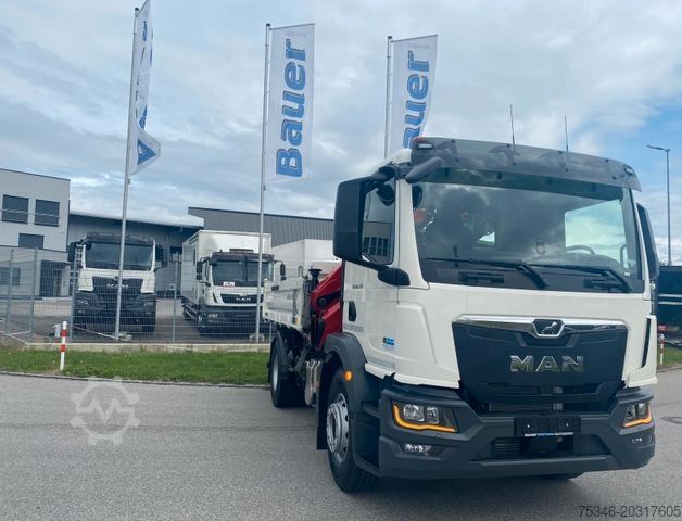Kiper kamion MAN TGM 18.320 /4x2/BL/Meiller/Kipper/Kran/15 m/ Neu