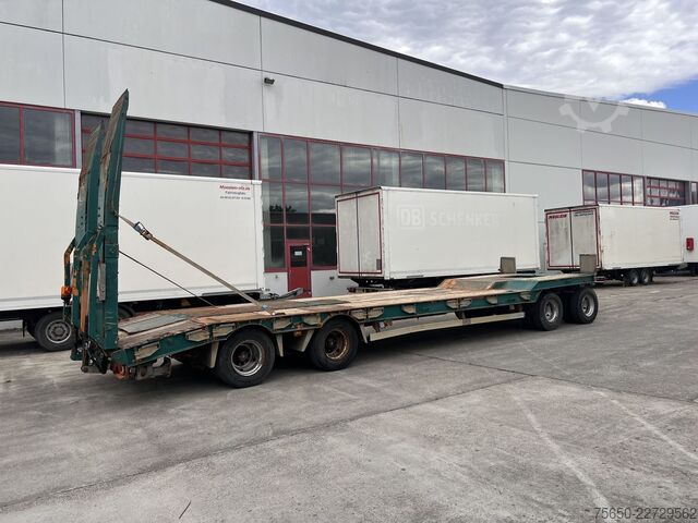 Полуприколка со ниско лежиште Humbaur HTD 409525-4A  4 Achs Tiefladeranhänger