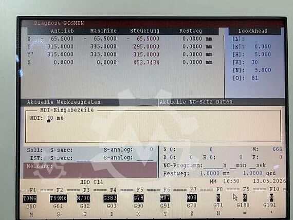CNC apdirbimo centras OPS INGERSOLL OPS 650