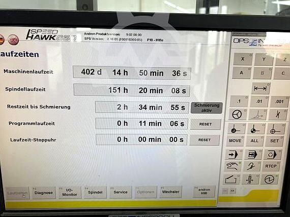 CNC apdirbimo centras NAUJA VELENAS OPS INGERSOLL SPEED HAWK 650