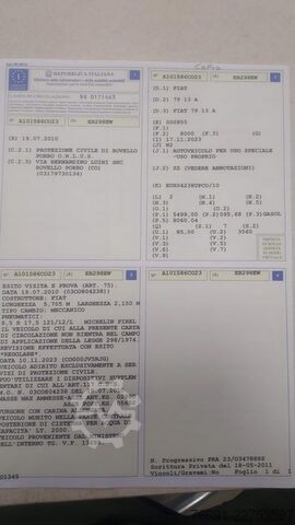 Specialios paskirties sunkvežimis Iveco FIAT 79.13  - 7 posti - Protezione civile -