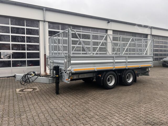 Ανατρεπόμενο ρυμουλκούμενο Möslein TTD 19 AB  19 t Tandemkipper Tieflader, BreitbereifungGitteraufsatz