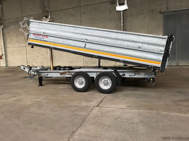 Ανατρεπόμενο ρυμουλκούμενο Möslein TTD11- BA Verzinkt  neuer Tandem 3- Seitenkipper Tiefladermit Bordwand- Aufsatz-- Neufahrzeug --