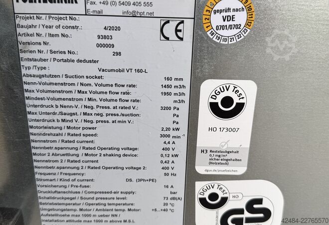 Máy hút bụi di động Höcker Vacumobil VT 160 - L