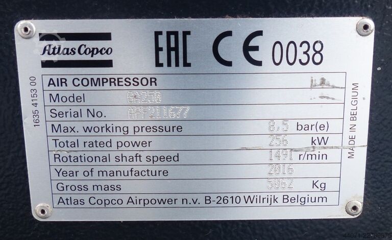  Atlas Copco GA 250