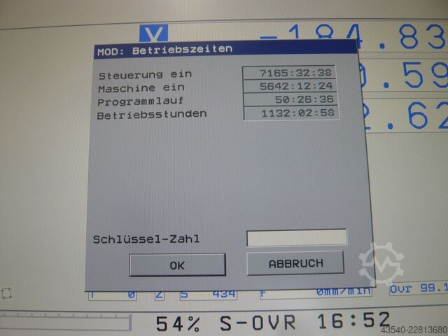 Fräsmaschine Kunzmann WF4/3 TNC 320 wenig Betriebsstunden