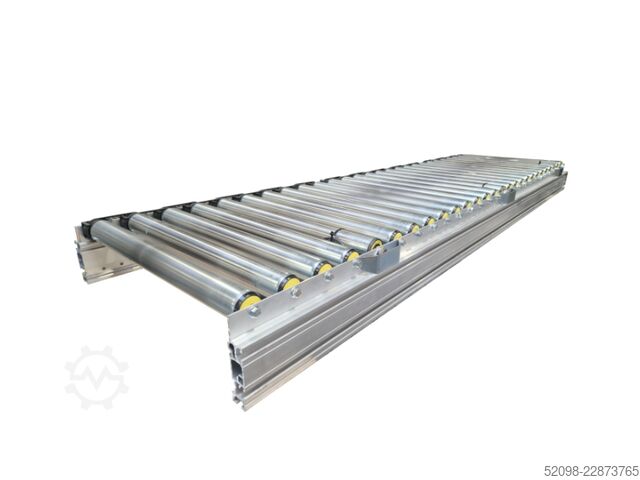 Roller conveyor, driven, length: 10,000 mm Heber 1000006288.1, FB: 500 mm
