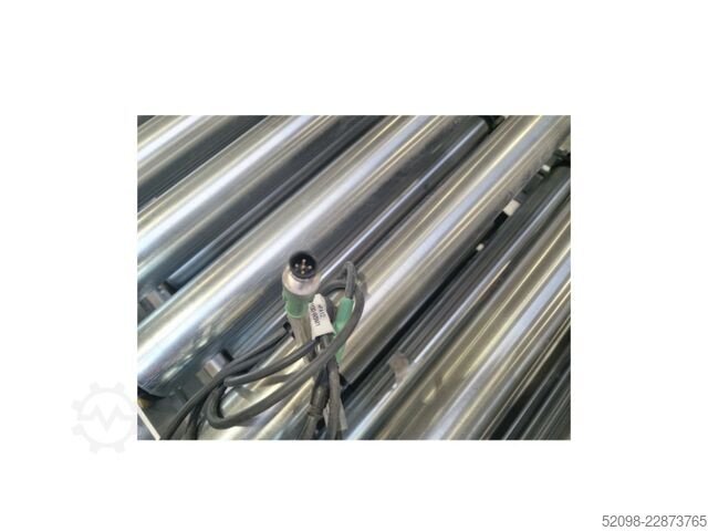 Roller conveyor, driven, length: 10,000 mm Heber 1000006288.1, FB: 500 mm