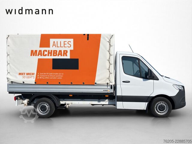 Curtain sider van Mercedes-Benz Sprinter 315 CDI Pritsche Plane KlimaA