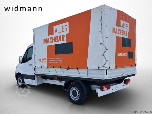 Curtain sider van Mercedes-Benz Sprinter 315 CDI Pritsche Plane KlimaA