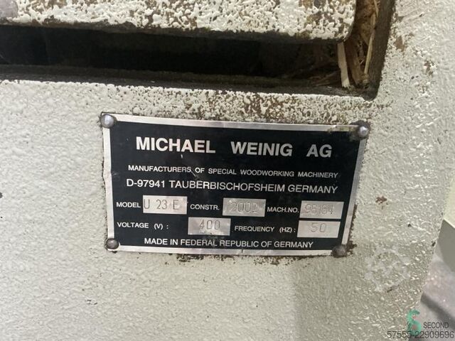 Máquinas de aplainar de quatro faces Weinig Unimat 23 E 2002 Weinig Unimat 23 E