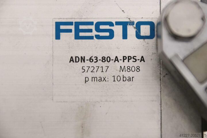 콤팩트 실린더 Festo ADN-63-80-A-PPS-A Hub 80 mm