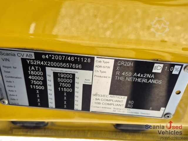 Unit traktor standar Scania R 450 A4x2NA Highline!!