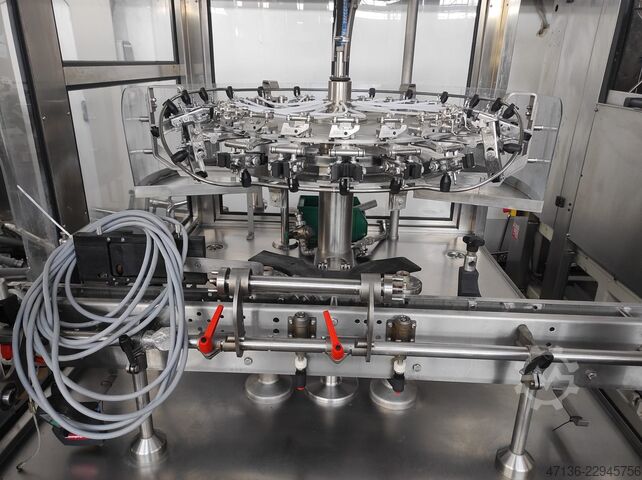 Sekt einingarblokk með 28 fyllistöðum Bertolaso ELETTRA 1400/23 Füller Rinser Naturkoker
