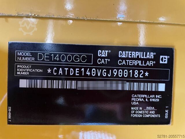  Caterpillar DE1400GC - 1400 kVA Standby Generator - DPX-18227