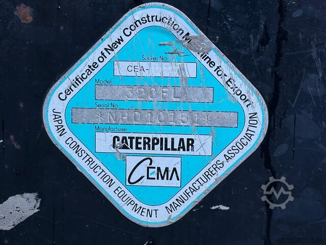 Tela-alustainen kaivinkone CAT 320FL