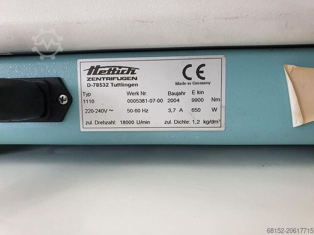 Hettich Micro 22 R Centrifuge Hettich 1110.0