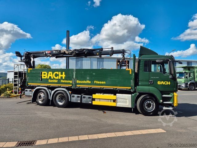 Камион со платформа MAN TGS 26.420 6x2-4 LL Hiab 177K PRO 2 Stück