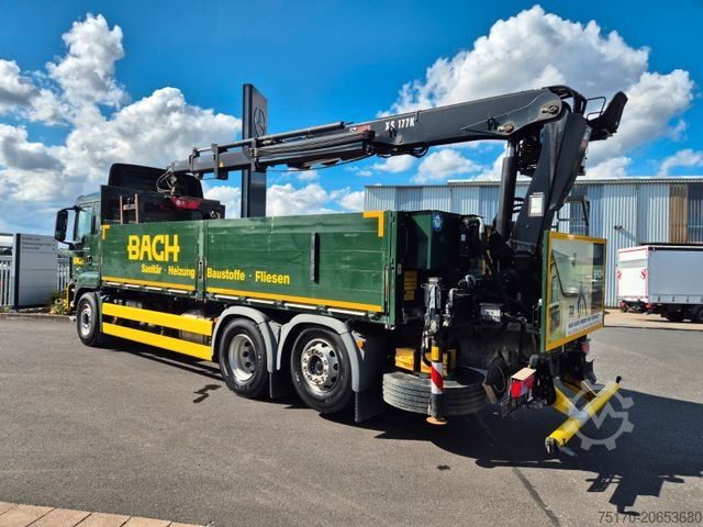 Камион со платформа MAN TGS 26.420 6x2-4 LL Hiab 177K PRO 2 Stück