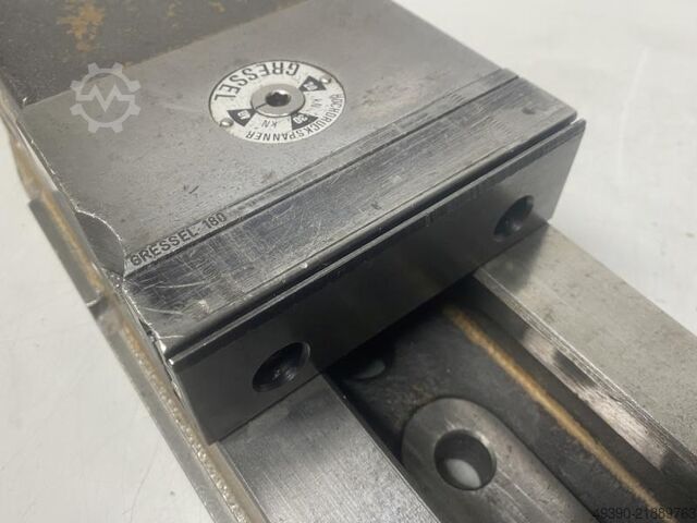 Mechanischer Hochdruck Maschinenschraubstock, Hochdruckspanner, Schraubstock, Spannstock, Kraftspann GRESSEL MHS 125-3b