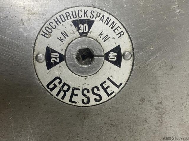 Mechanischer Hochdruck Maschinenschraubstock, Hochdruckspanner, Schraubstock, Spannstock, Kraftspann GRESSEL MHS 125-3b