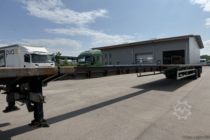 Auflieger mit offener Pritsche Goldhofer Typ SPZ-DI2 Tele / Swiss-Vehicle