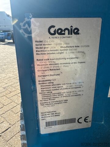  Genie GS3268 Hoogwerker Schaarhoogwerker Schaarlift (...