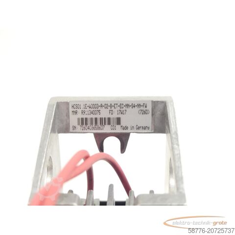 力士乐组件 Rexroth HCS01.1E-W0003-A-02-B-ET-EC-NN-S4-NN-FW MNR: R911340075 SN:7260408658607