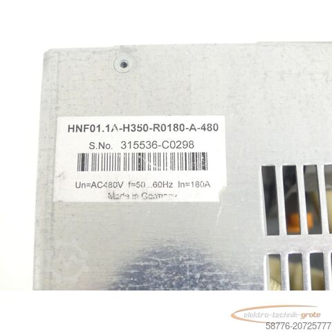 力士乐组件 Rexroth HNF01.1A-H350-R0180-A-480-NNNN Netzfilter SN:315536-C0298