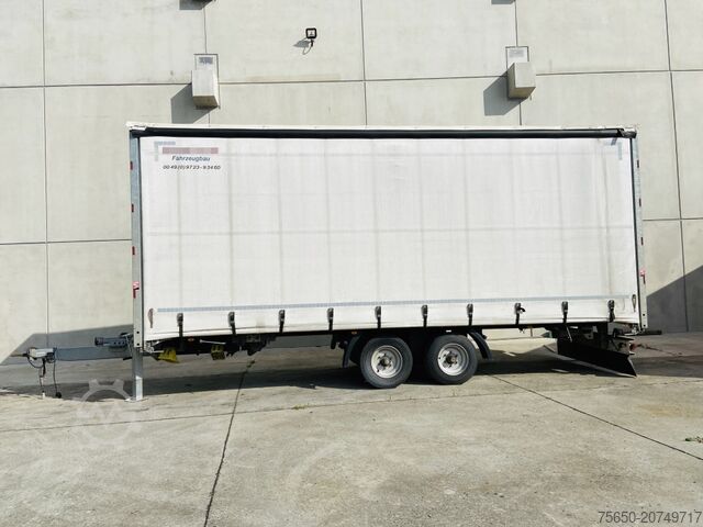 مقطورة مفتوحة مع غطاء قماشي Möslein TP 11 Schwebheim Tandem- Schiebeplanenanhänger zum Durchladen