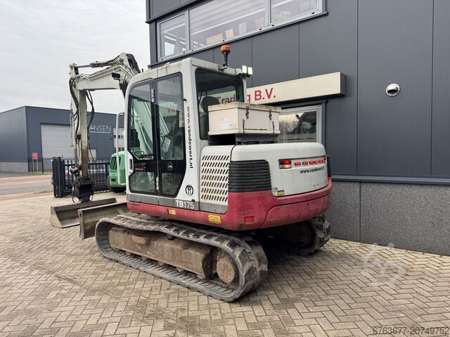  TAKEUCHI TB175 Graafmachine Rups 2008 Yanmar  Diesel inclusief 5 bakken + palletvork