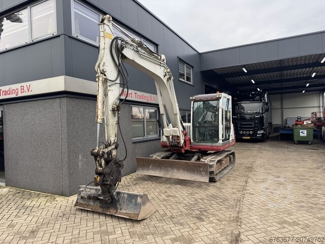  TAKEUCHI TB175 Graafmachine Rups 2008 Yanmar  Diesel inclusief 5 bakken + palletvork