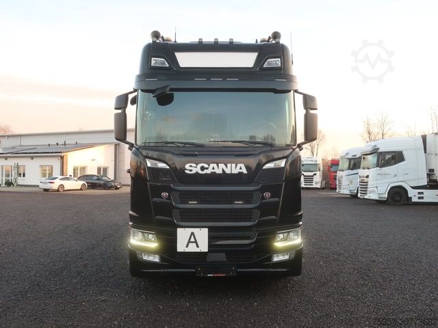 Крюковой мусоровоз Scania R 500 6x2/4 NGS Lenkachse Meiller Leder Vollluft