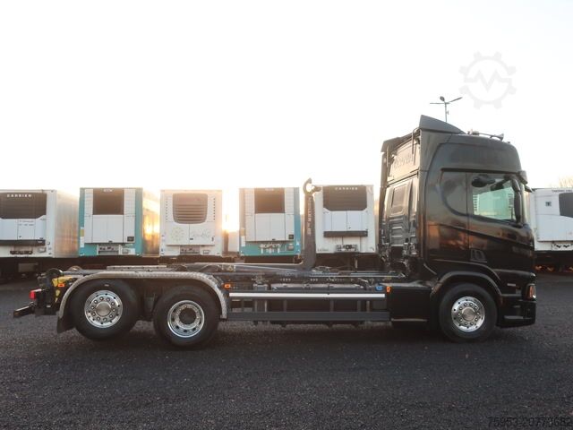 Крюковой мусоровоз Scania R 500 6x2/4 NGS Lenkachse Meiller Leder Vollluft