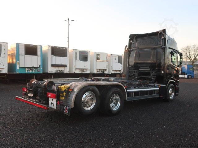 Крюковой мусоровоз Scania R 500 6x2/4 NGS Lenkachse Meiller Leder Vollluft