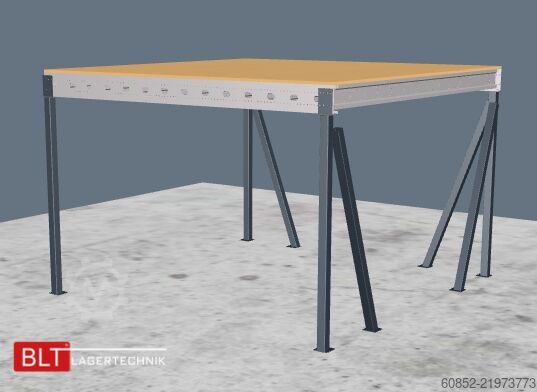 Uzglabāšanas platforma 5x5m Lagerbühne , Belastung : 500kg/qm Unterkante: 3m ,ca. 25qm , Systembühne