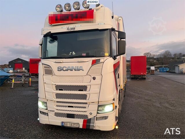 Mala Scania S650 6x2 box truck w/ Ekeri 4 axle box trailer w/