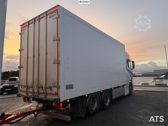Mala Scania S650 6x2 box truck w/ Ekeri 4 axle box trailer w/