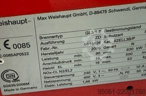 双燃料燃烧器 油/气 Weishaupt GL3/1-E /// 630kw Weishaupt GL3 /// 630kw,ÖL/GAS