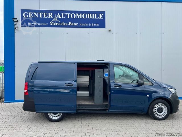 Slēgtais furgons MERCEDES-BENZ Vito 114 LANG KLIMA TEMPOMAT SCHRÄNKE/REGALE AHK