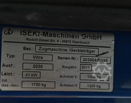 Zamiatarka podciśnieniowa Iseki Vitra 2030
