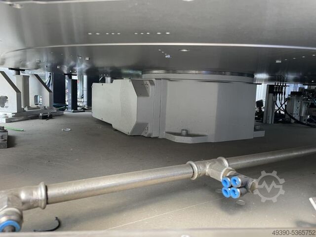 Automat okretne stanice + hidraulička preša TOX + kružni stol; Stol s 16 stanica, otpor AKE-technologies GmbH - WEISS TC 500