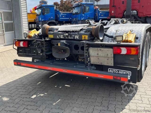 Camión portacontenedores de gancho MERCEDES-BENZ Arocs 2540 L 6x2 Abrollkipper Meiller