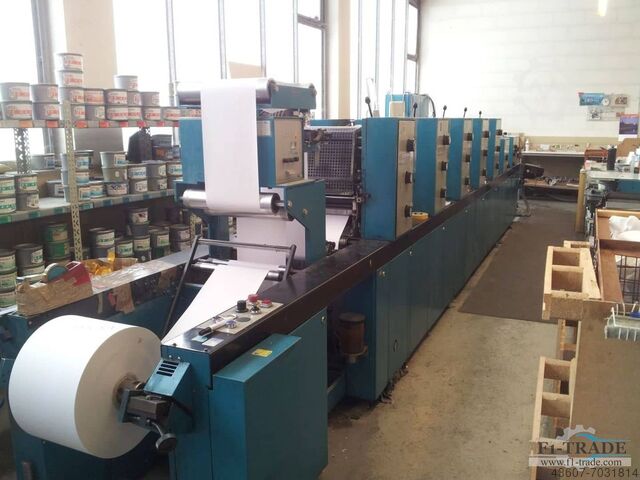 5-Color Label- and Business Form Printing Machine 
